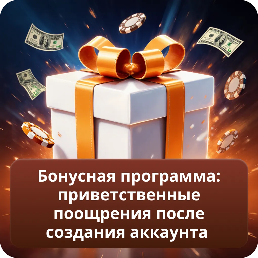 Бонусная программа: приветственные поощрения после создания аккаунта